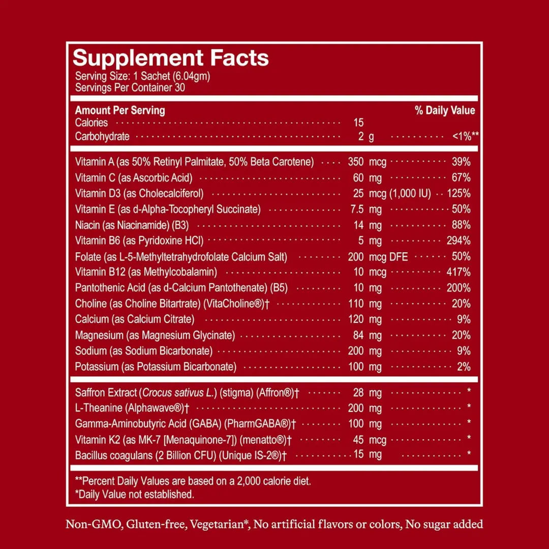 Perimenopause Supplement for Women – Biologica Midlife Essentials Effervescent Drink Mix, 30 Servings with Saffron, L-Theanine & GABA for Mood, Sleep, Focus & Stress Support, plus Probiotics, Ages 40-55 | Perimenopause Vitamins | Menopause Support